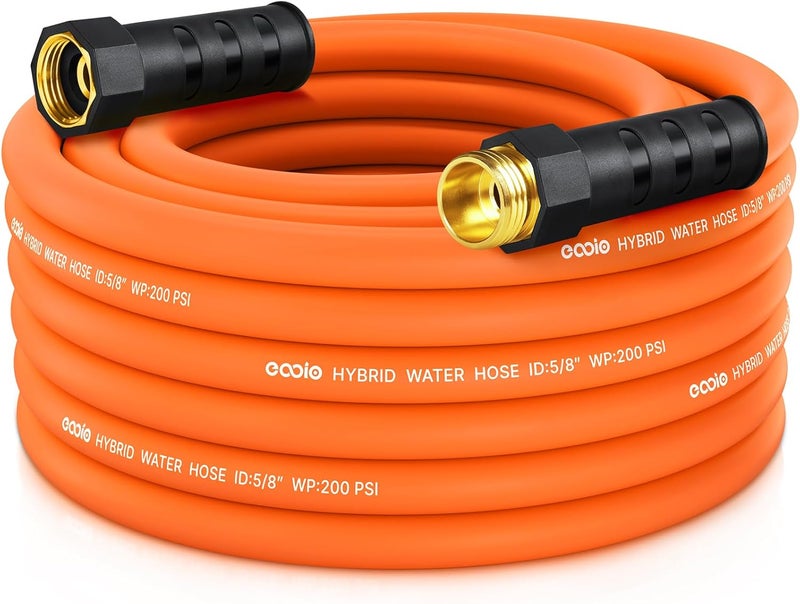 EOOIO Garden Hose 35 ft x 5/8", NON-EXPANDING Flexible Water Hose, Kink Resistant Lightweight Hybrid Hose, Leakproof Yard Hose with Male to Female Fittings - Image 1